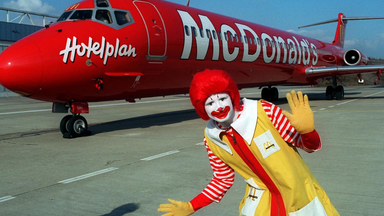 McDonald’s once launched a McPlane - serving Big Macs in a box and more. Picture: Rolf Haid