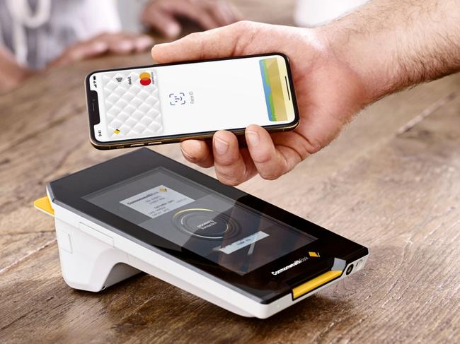 STRICT EMBARGO - NO ONLINE BEFORE 7AM, 12TH DECEMBER, 2018.The Commonwealth Bank has rolled out Apple Pay allowing customers to buy using their Apple device. Source: Supplied.