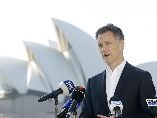 SYDNEY, AUSTRALIA - NewsWire Photos OCTOBER 17 , 2024:  Premier Chris Minns, at a press conference where he along with Minister for Sport Steve Kamper Vice President of UFC Australia Peter Kloczko, and No.1 UFC featherweight Alexander  Volkanovski announced  Sydney will host UFC 312 in February 2025.  Picture: NewsWire / John Appleyard