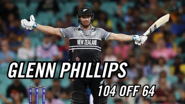 Phillips dropped twice, blasts a CENTURY