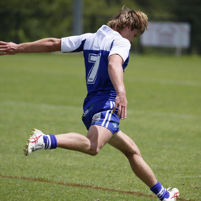 Toby Batten’s goalkicking was the difference in the Bulldogs’ thrilling win. Picture: Warren Gannon Photography