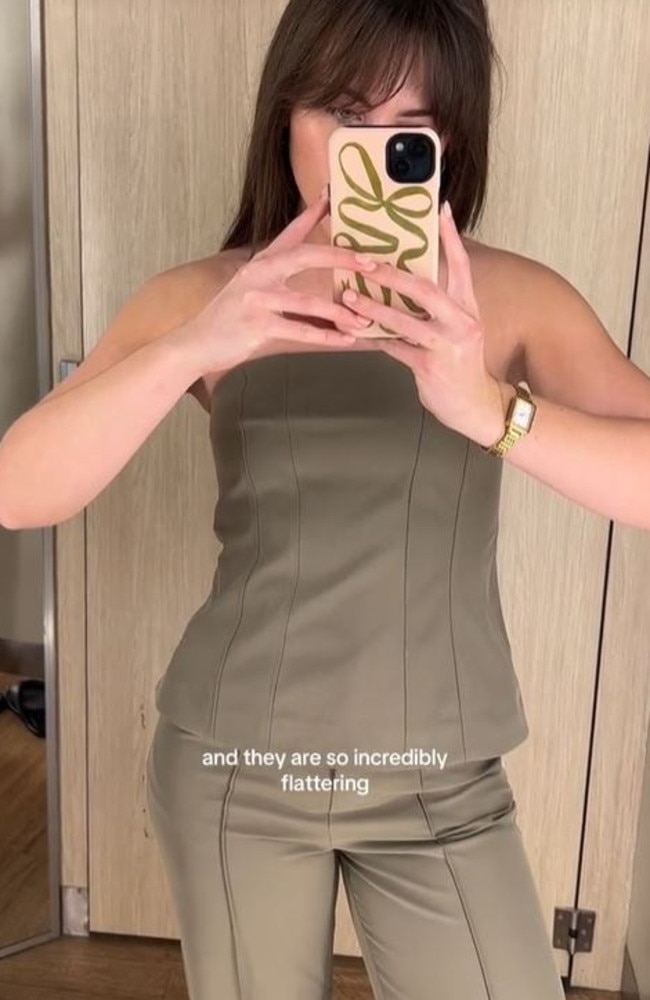 Customers have claimed Target has done a version of Kookai's $120 top. Picture: TikTok/@taylah.hotham