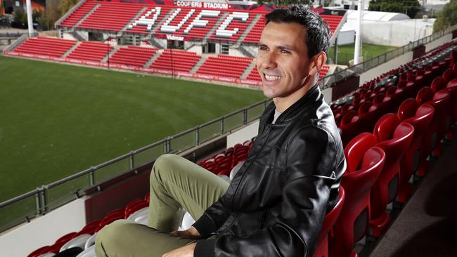 Adelaide United captain Isaias at Coopers Stadium. Picture Sarah Reed