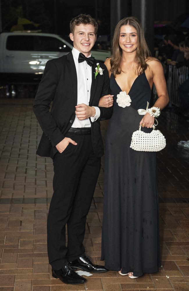 Ben Burgess and partner Lucy Anderson at Toowoomba Grammar School formal at Rumours International, Wednesday, November 13, 2024. Picture: Kevin Farmer