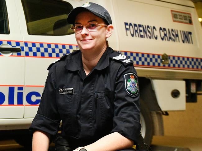 Forensic Crash Unit acting Sergeant Hayley Garrod. Picture: Alix Sweeney