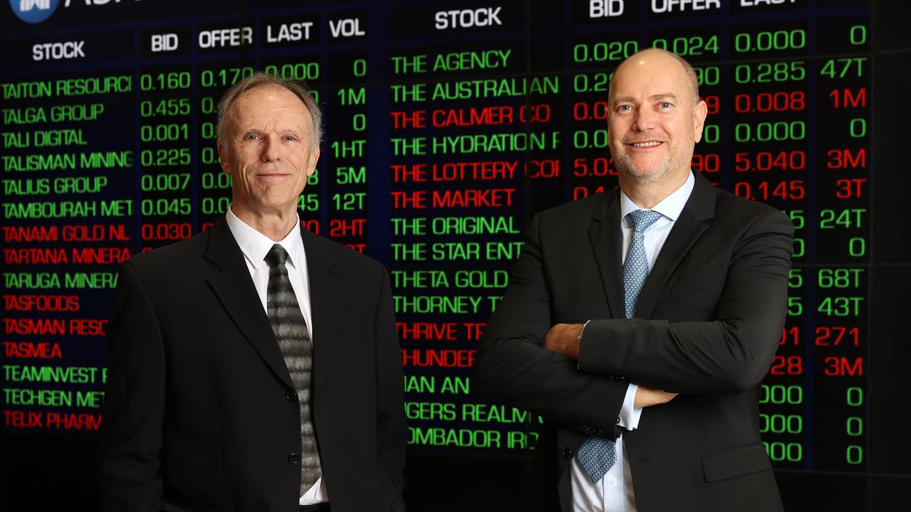 Phil Galvin and Bob Caisley are seeking a seat on the ASX board. Picture: John Feder