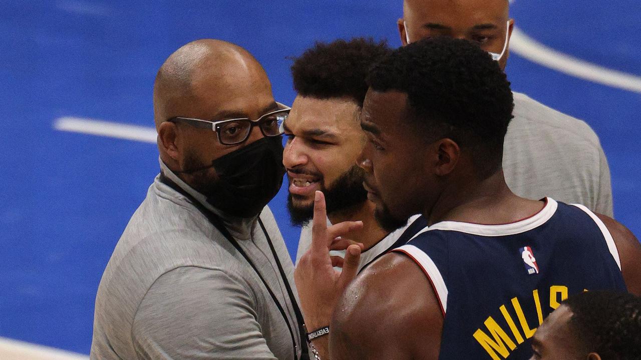 Denver Nuggets guard Jamal Murray was ejected after what appeared to be an intentional shot to the groin.