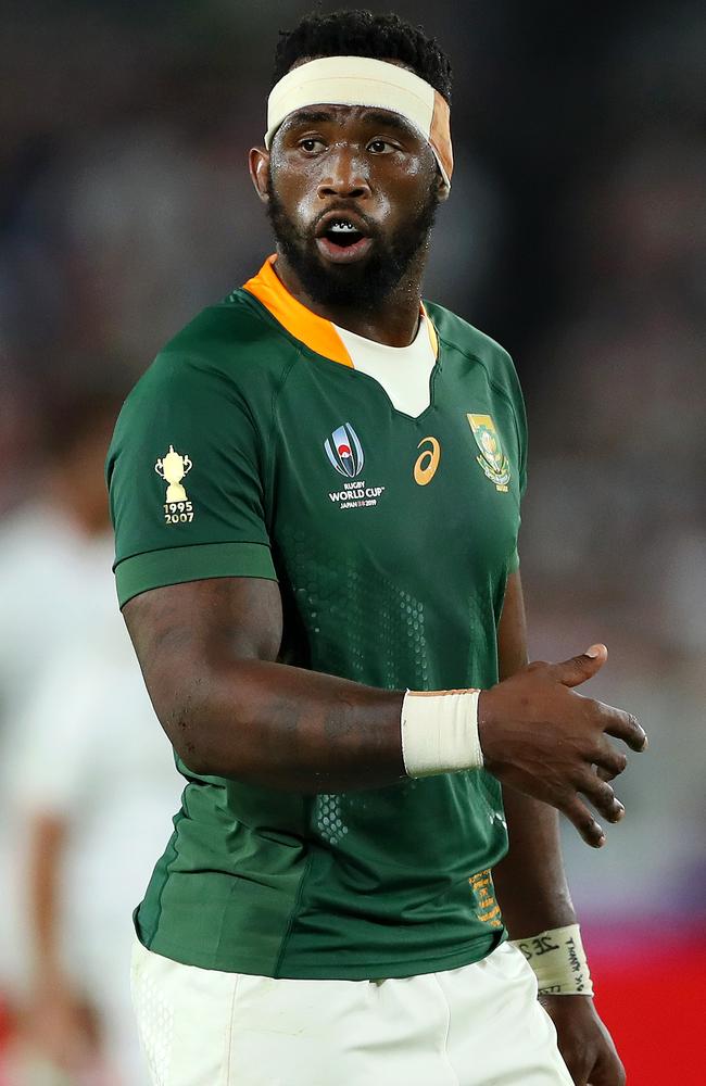 England were quickly rattled by South Africa in the 2019 Rugby World Cup final, says victorious Springboks captain Siya Kolisi. Picture: Francois Nel – World Rugby via Getty Images