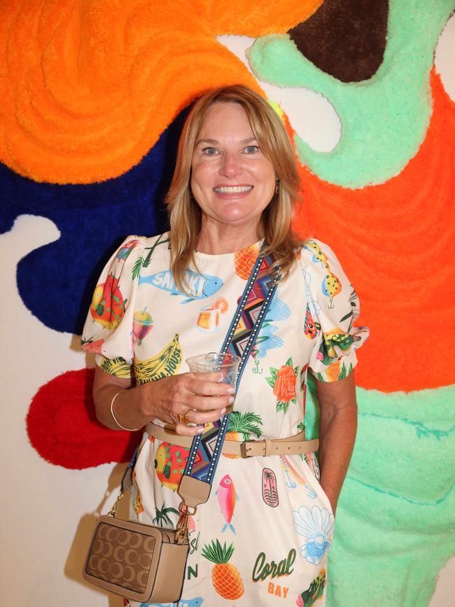 Mandy Spooner at the SWELL Art Prize at Broadbeach Community Space for Gold Coast at Large. Picture, Portia Large.