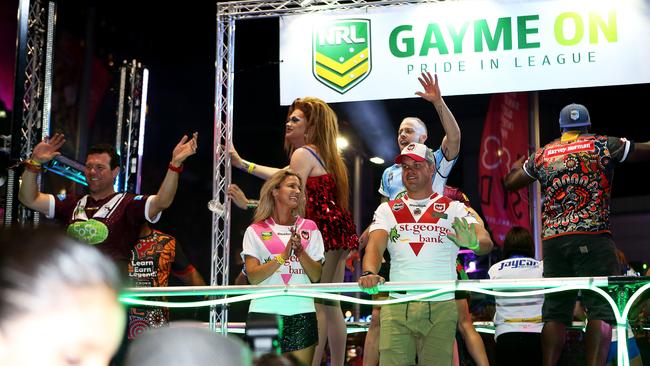 The NRL’s first float in 2016.