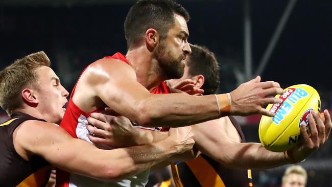 Heath Grundy will be a crucial factor for the Swans if they are to go deep in the finals series. Picture: Getty Images