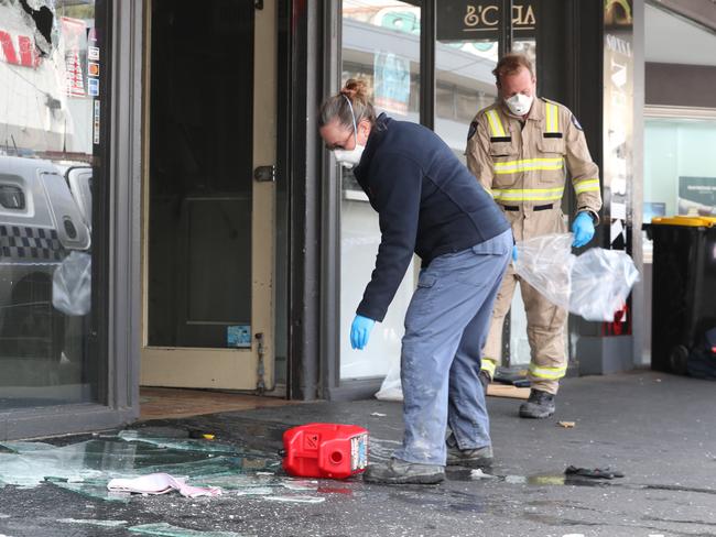 Sonsa Market was firebombed on June 29. Picture: David Crosling