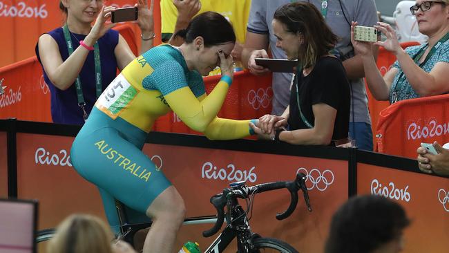 Champion cyclist Anna Meares couldn’t deliver on expectation in the velodrome