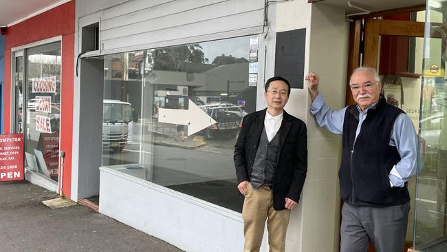 Both businessmen will miss their stores in Caringbah. Picture: Ashleigh Tullis