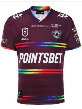 The Manly Sea Eagles Pride jersey replica . Picture Facebook