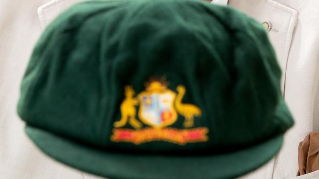 The treasured Test cap of former Queensland captain John Maclean.