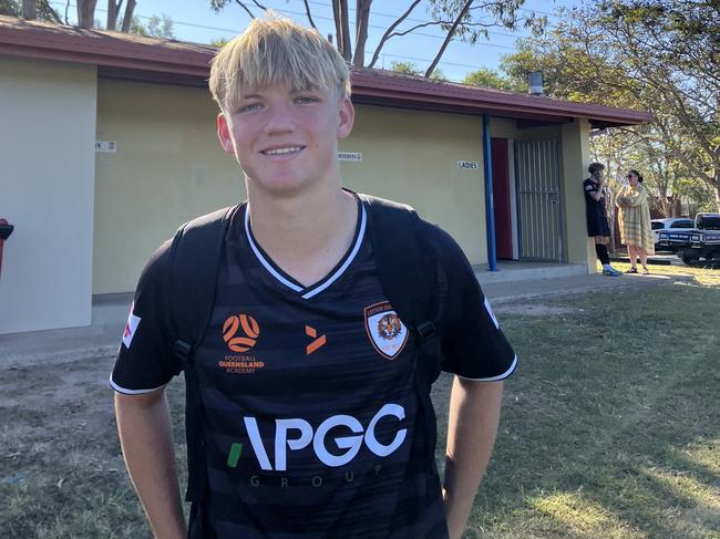 Premier Invitational football 2024. Pictured: Izak Weston, Eastern Suburbs under 15