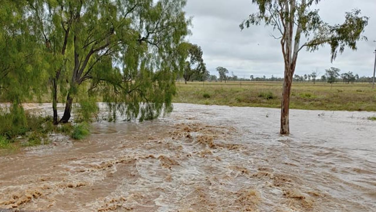 Heavy rain brought flash flooding to Jandowae, with up to 86mm of rain recorded in the past two days.