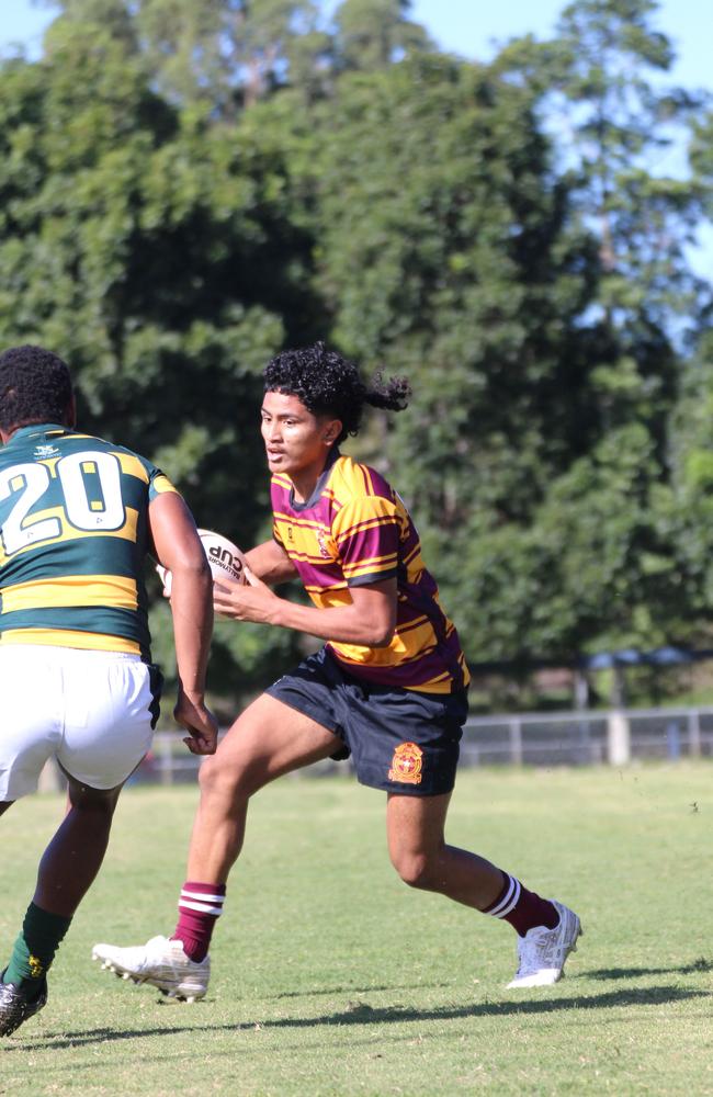 Ballymore Cup rugby action at the Albany Creek Brumbies Junior Rugby Union Club on Friday, April 12, 2024.