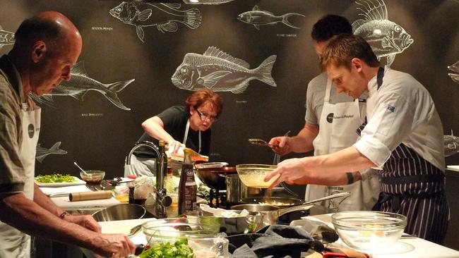 One of the Sydney Seafood School classes. Picture: Supplied