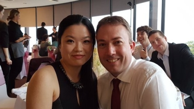 Deakin University lecturer Adam Brown killed his wife Che Cheng in their Croydon home last April. Source: Twitter