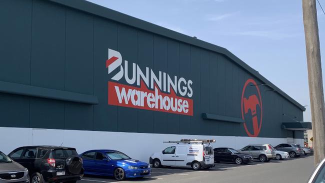 The Bunnings store in Moorabbin no longer features the slogan.