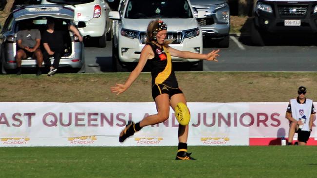 Action from the Tweed Coast NR Tigers v Morningside U17s grand final.