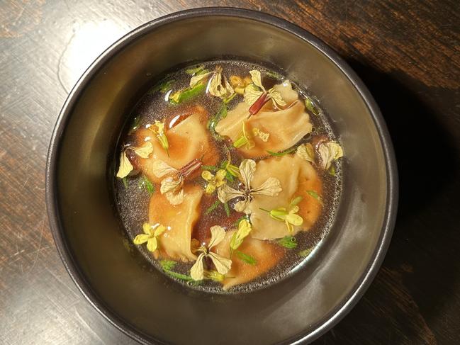 Pumpkin agnolotti, vegetable broth at Elementary, Mount Gambier Picture: Supplied