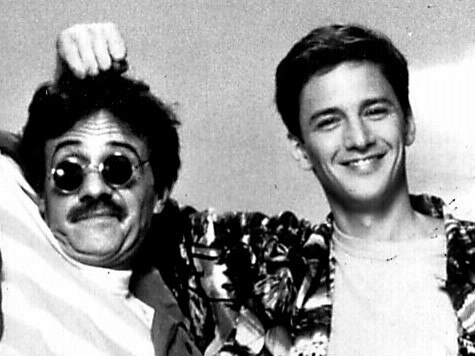 McCarthy (above) with actor Terry Kiser in the film ‘Weekend at Bernie's’.