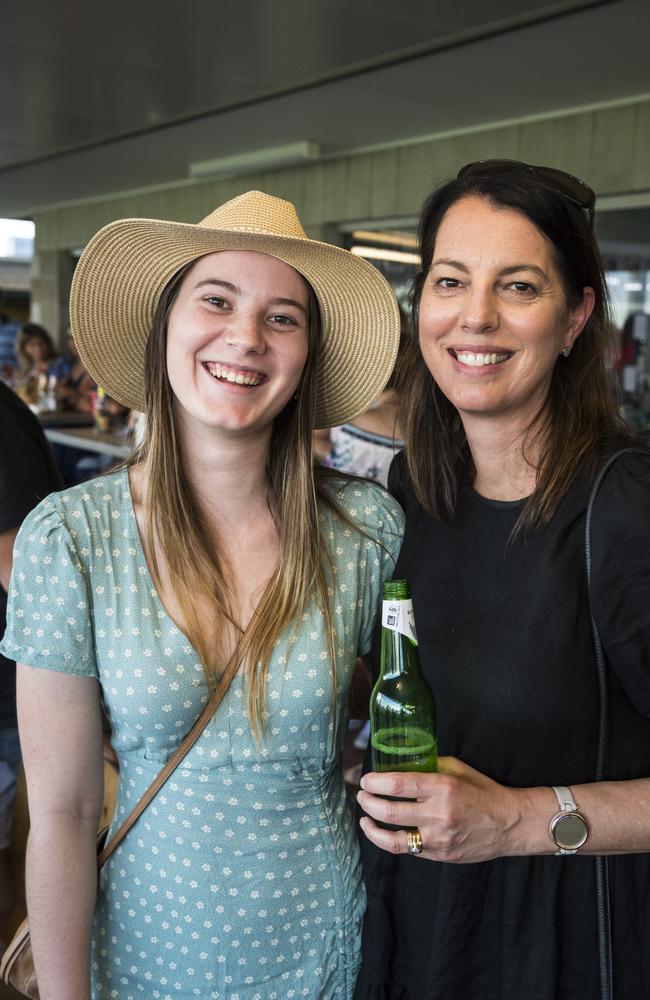 Grace (left) and Janelle Trenaman at 2021 Postle Gift Raceday at Club Pittsworth, Saturday, October 30, 2021. Picture: Kevin Farmer