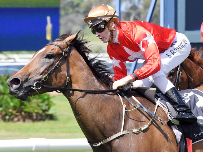 Race 2 - 1:10PM SMOOTH FM MAURICE McCARTEN STAKES (1100 METRES).Winner 'Artistry' ridden by Sam Clipperton.