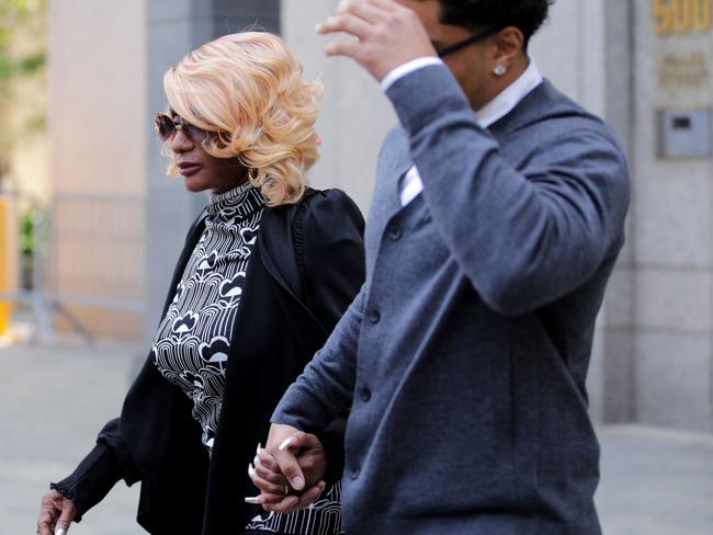 Janice Combs and Justin Combs have stood by Diddy during the trial. Picture: AFP