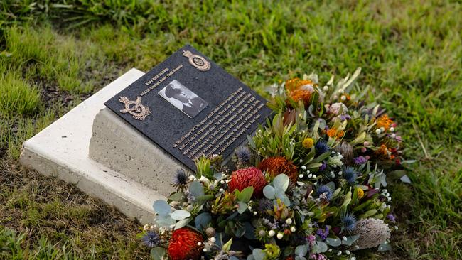 Two memorials seeking to commemorate the seven brave aviators who lost their lives in the Bombing of Darwin more than 83 years ago have been unveiled. Picture: Pema Tamang Pakhrin