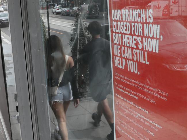 MELBOURNE, AUSTRALIA - NewsWire Photos, FEBRUARY 15, 2023. Bank stock Melbourne. Westpac looking at closing down branches including many Bank of Melbourne branches in Melbourne. Westpac brach in South Yarra which has closed down. Picture: NCA NewsWire / David Crosling