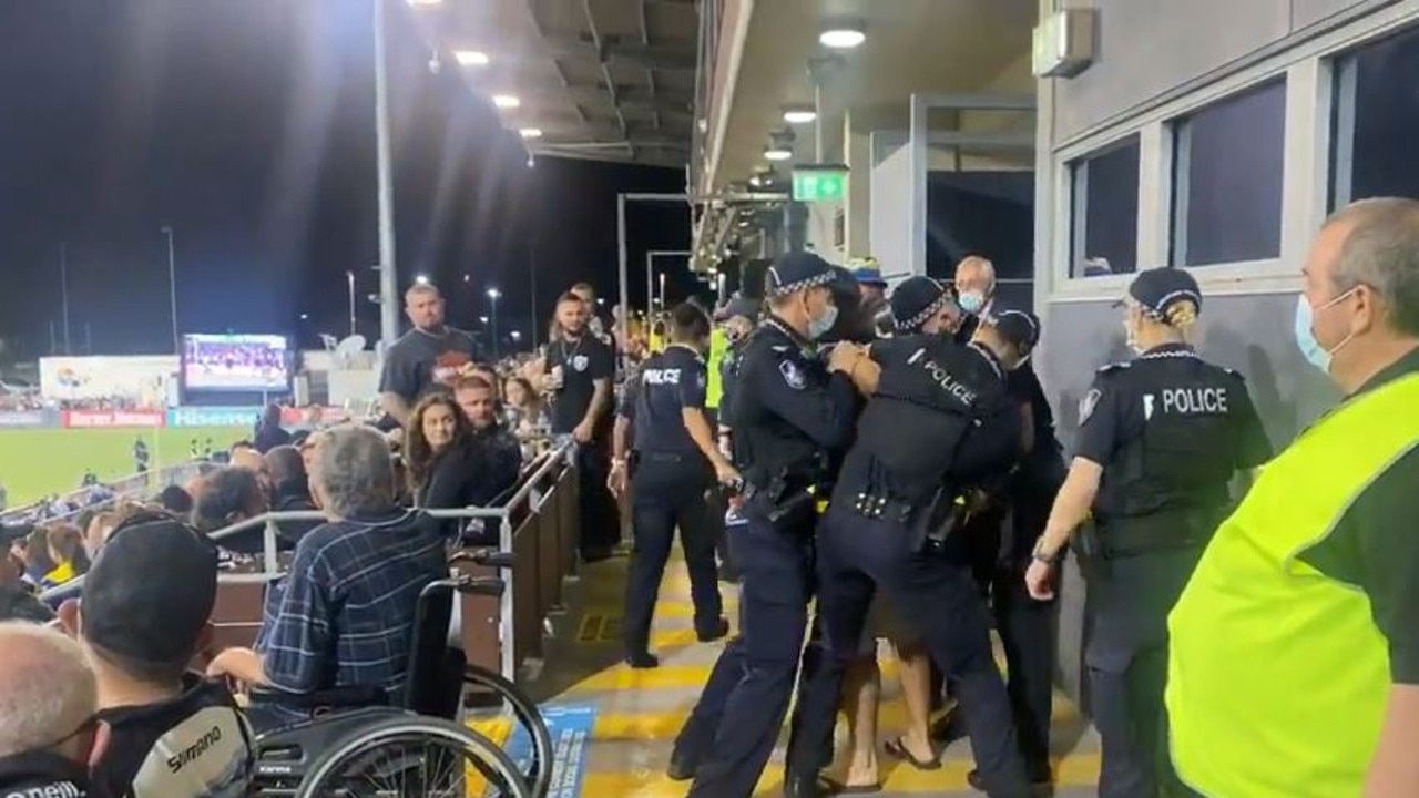 A Mackay man was arrested after allegedly smoking at the NRL semi-finals in Mackay. Picture: Matthew Forrest