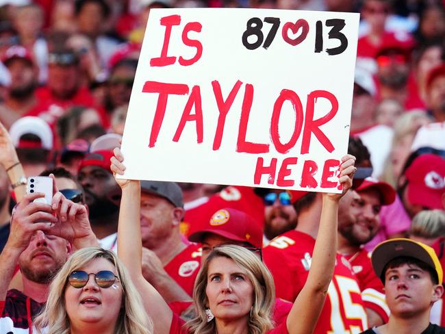 A Chiefs fan asks the question millions are thinking. Picture: Jason Hanna