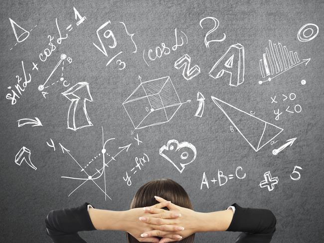 Generic photo of a maths student in class. Picture: iStock