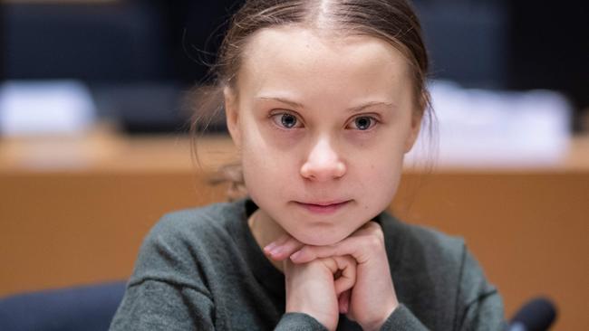 Adults treat Greta Thunberg as some kind of holy fool. Picture: AFP