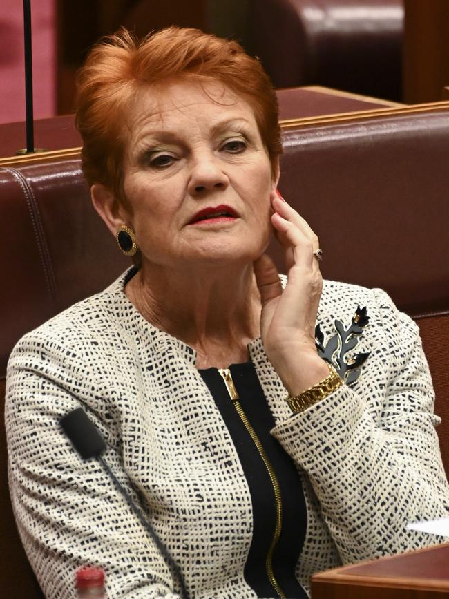 Senator Pauline Hanson. Picture: Martin Ollman