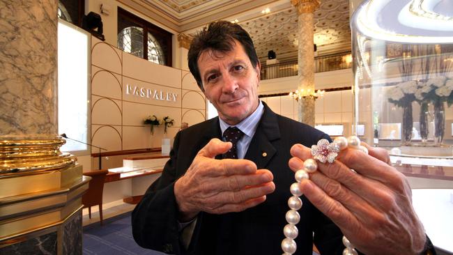 Nicholas Paspaley in his flagship jewellery store on the corner of George Street and Martin Place, Sydney.