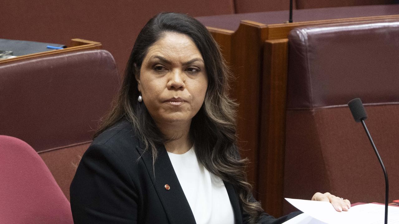 Senator Jacinta Nampijinpa Price says she would be ‘happy’ to debate Linda Burney. Picture: NCA NewsWire / Martin Ollman