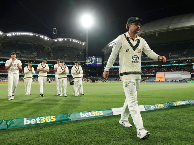 Adelaide’s day-night Test match is a hit with fans. Picture: Robert Cianflone/Getty Images