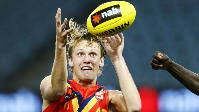 EYES ON THE BALL: Croweater Jack Lukosius is the favourite to be taken at pick one at this year’s AFL national draft. Picture: Getty Images