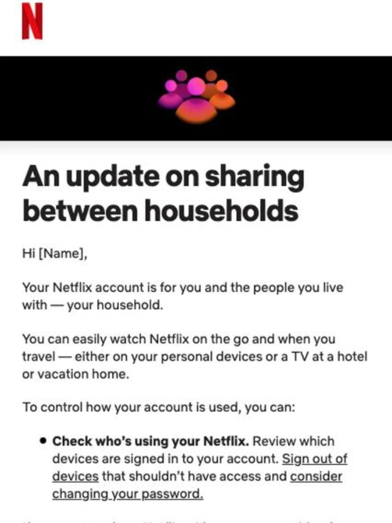 Update on Sharing - About Netflix