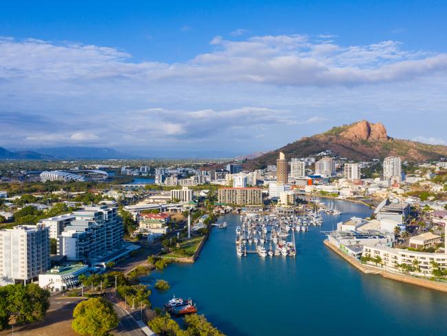 Aerial  shot of Townsville