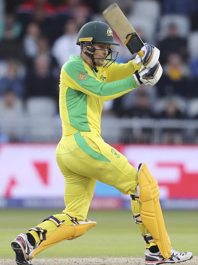 Alex Carey notched his highest ODI score for Australia. Picture: AP