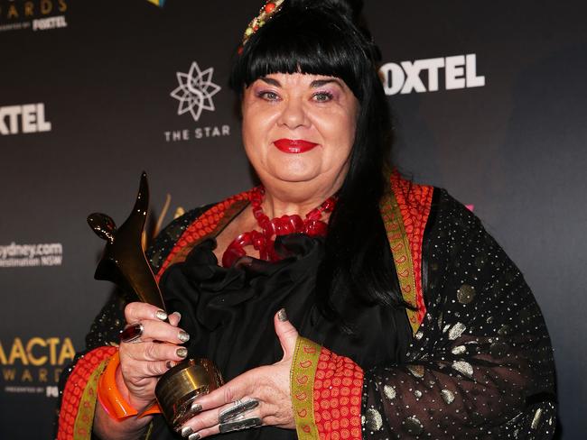 Lynette Wallworth poses after winning the Byron Kennedy Award. Picture: Caroline McCredie/Getty