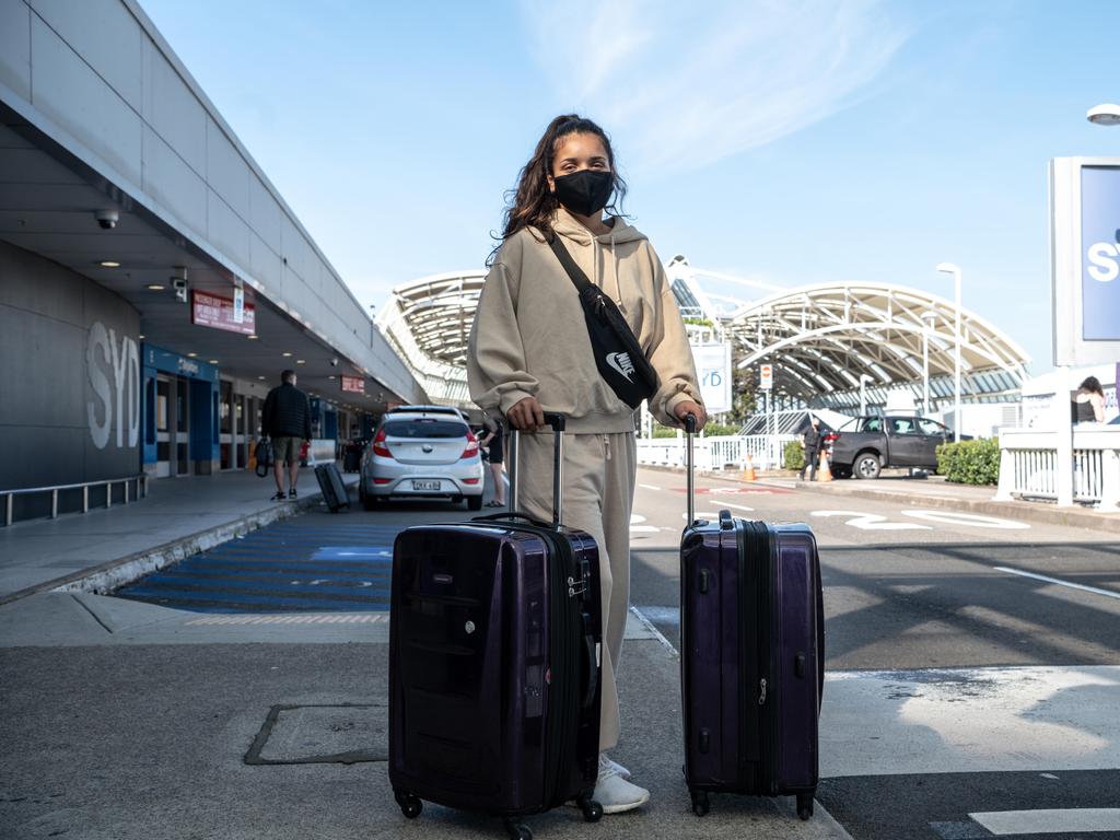 Canadian Savanna Roberts likes the idea of giving travellers the option to wear a mask on-board flights. Picture: NCA NewsWire / Flavio Brancaleone