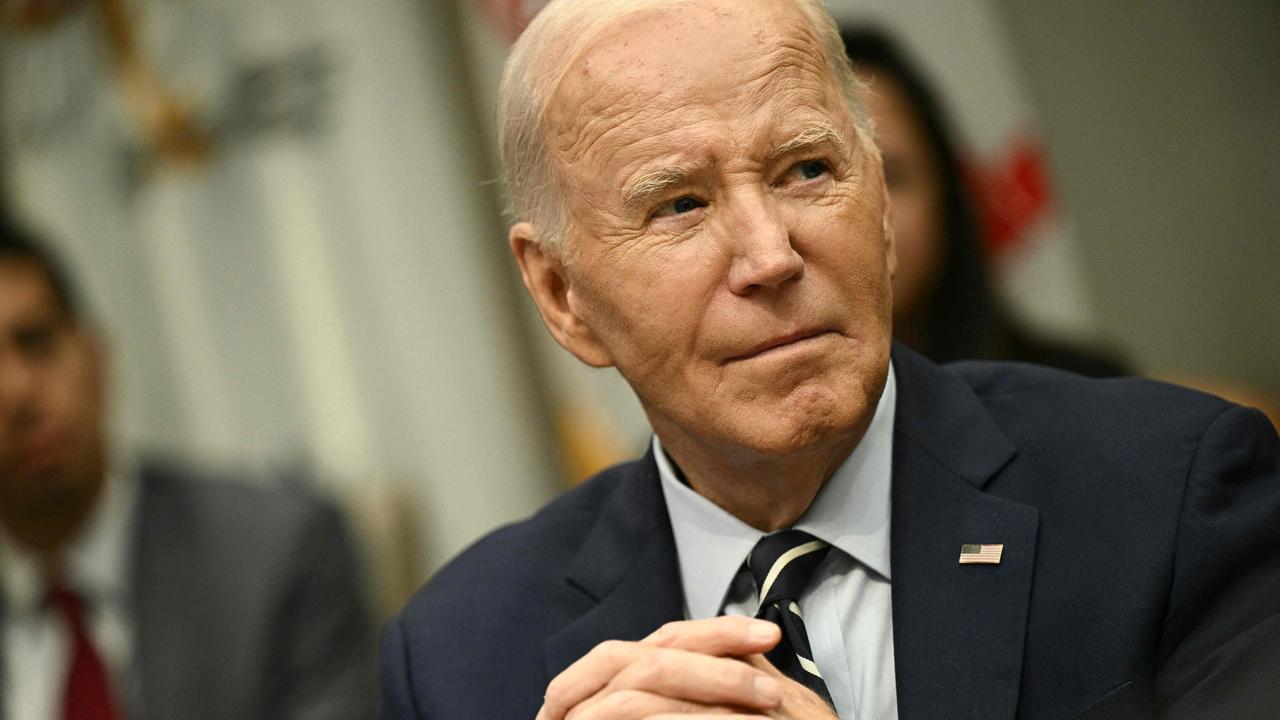 US President Joe Biden gave an update on the federal government's response to Hurricane Helene and the preparations for Hurricane Milton. Picture: Brendan Smialowski/AFP