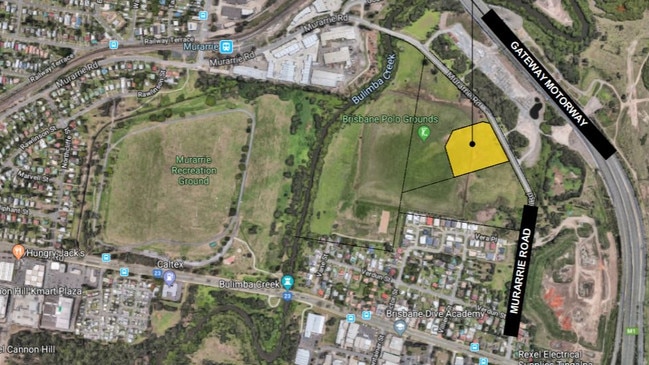 The location of the Brisbane Polo Grounds site.